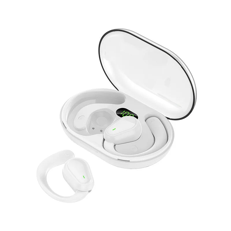 HiFi Stereo Ear Hook Earbuds - White image