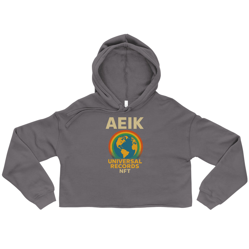 AEIK UNIVERSAL RECORDS NFT Crop Hoodie - Storm, L image