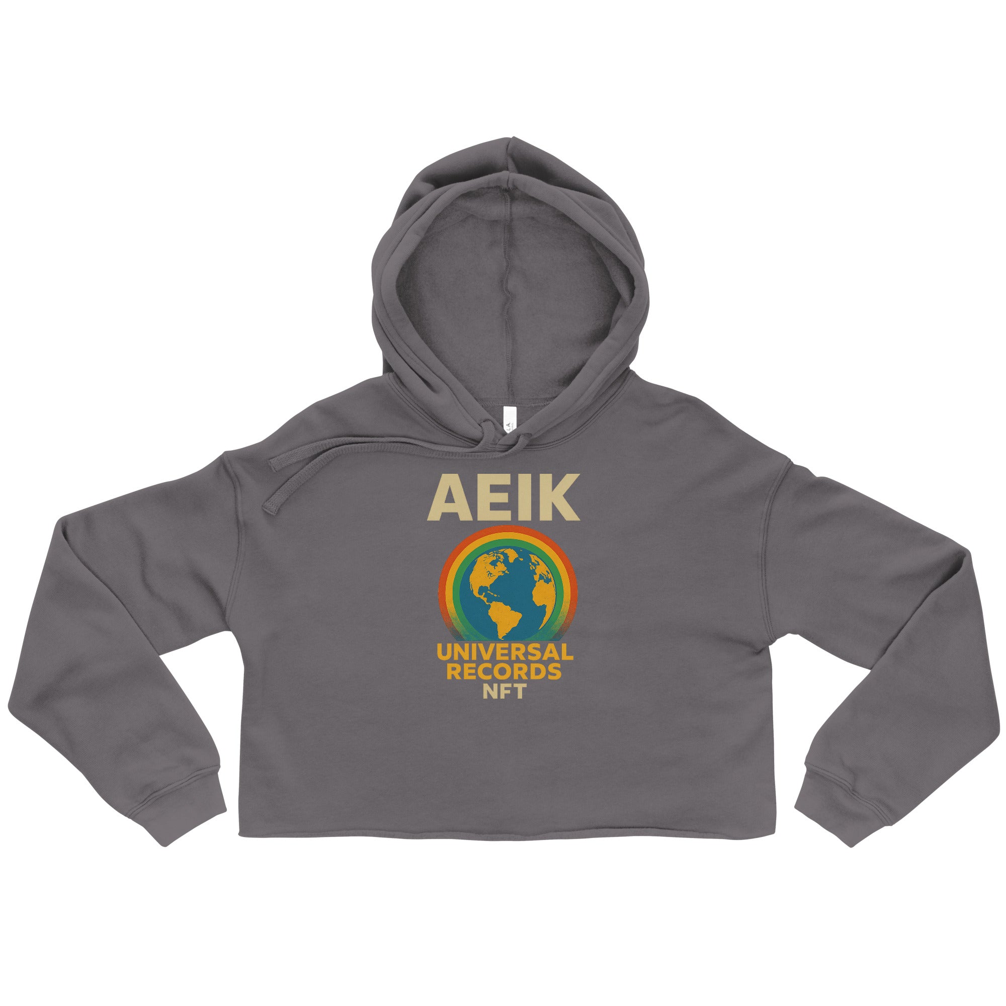 AEIK UNIVERSAL RECORDS NFT Crop Hoodie image 3