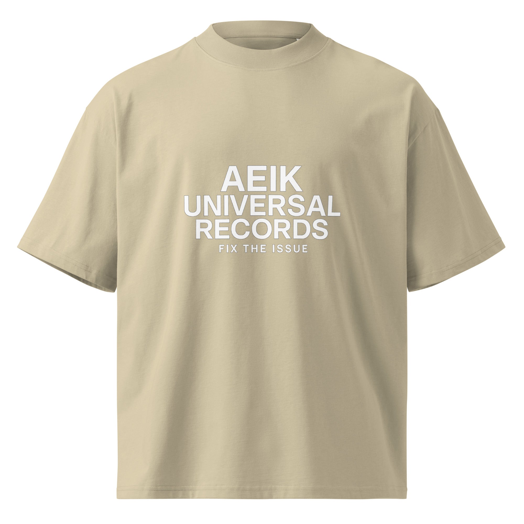 AEIK UNIVERSAL RECORDS – Fix The Issue Tee - Stone, S image