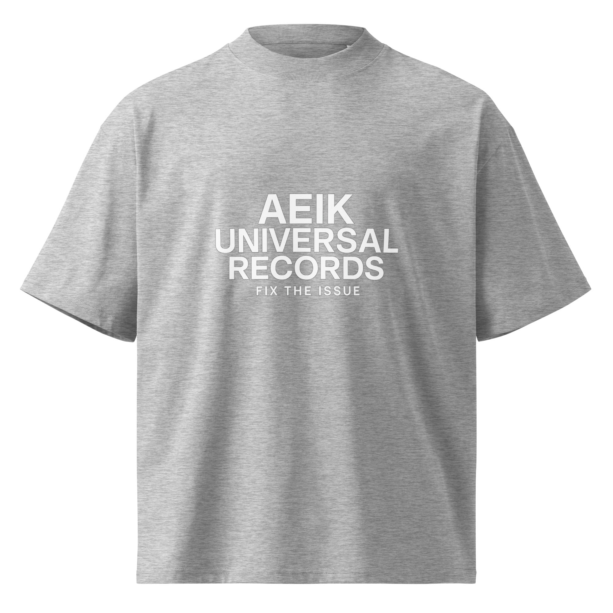 AEIK UNIVERSAL RECORDS – Fix The Issue Tee - Heather Grey, M image